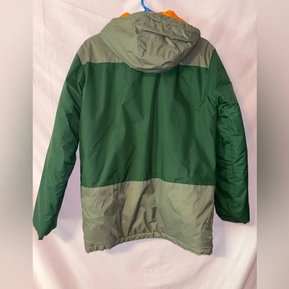 Columbia Kids Forest Green and Orange Raincoat